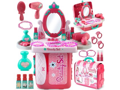 Toaletný kufrík pre dievčatá so zrkadlom Ricokids 773300