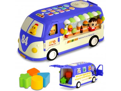 Vzdělávací hračka Autobus RK-741 Ricokids modrý