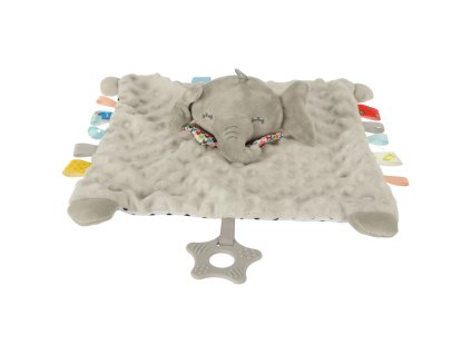 Maskotka sensoryczna szeleszczaca metki slonik 135520