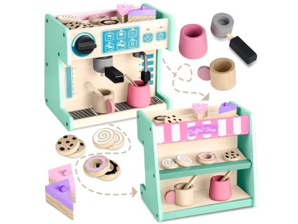 Cukráreň s kávovarom Ricokids 785100 mint