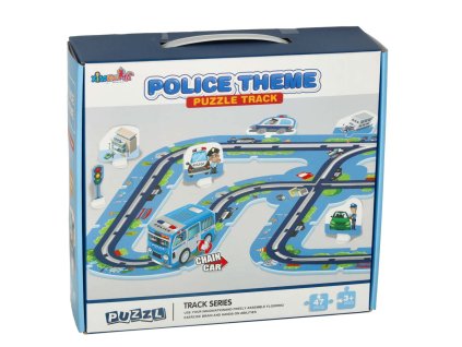 Tor samochodowy puzzle policja pojazdy miasto 47 elementow 155831