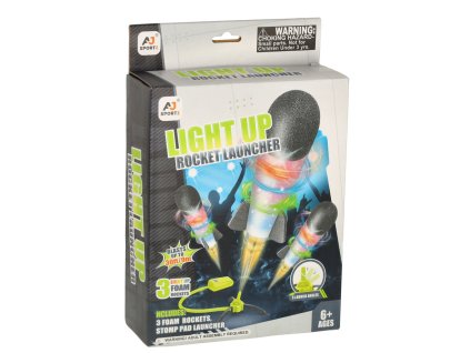 Wyrzutnia rakiet piankowych Power launcher rocket LED x3 155976