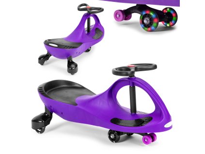 Gravitačné vozidlo pre deti LED kolesá fialové ECOTOYS
