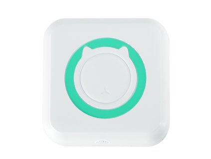 Drukarka mini termiczna do zdjec etykiet kabel USB kwadratowa niebieska 141613