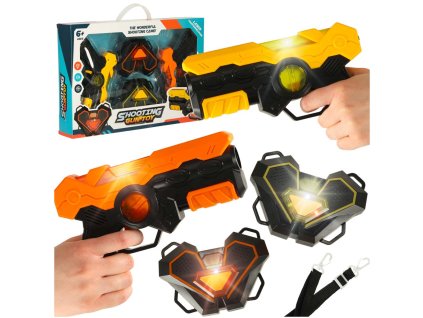 Paintball laserowy pistolet x 2 tarcza interaktywna x 2 LASER TAG 163945