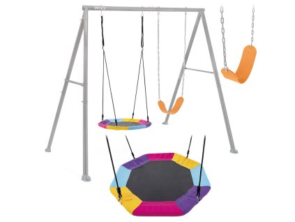 Dvojitá záhradná hojdačka detské ihrisko bocianie hniezdo INTEX 44126