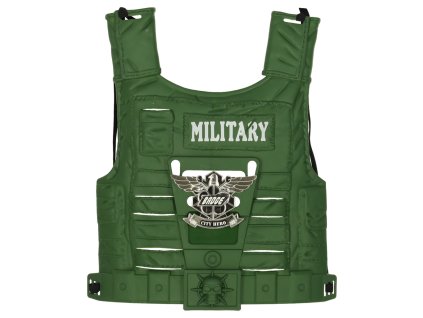 Zestaw wojskowy stroj kamizelka karabin lornetka 168950