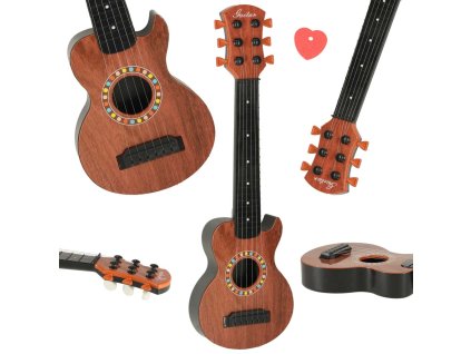 Gitara klasyczna dla dzieci drewniana 6 strun 18 cali 46 5cm 173705