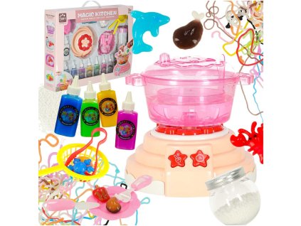 Klej zel krysztalowy 3D crystal glue magiczna kuchnia szablony kreatywny zestaw 62 elementy morelowy 175555