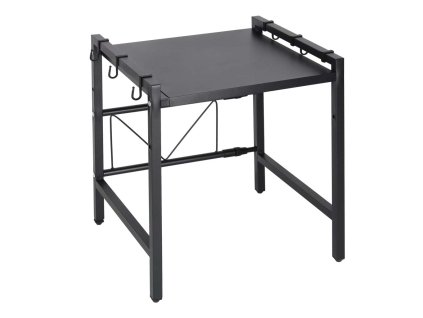 Polka kuchenna nad mikrofalowke organizer regulowany metalowy 6 wieszakow 178749