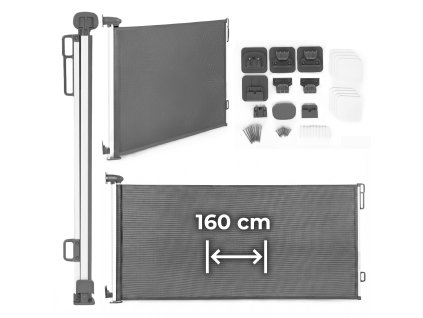 Sťahovacia bezpečnostná bránka 160 cm – sivá ECOTOYS