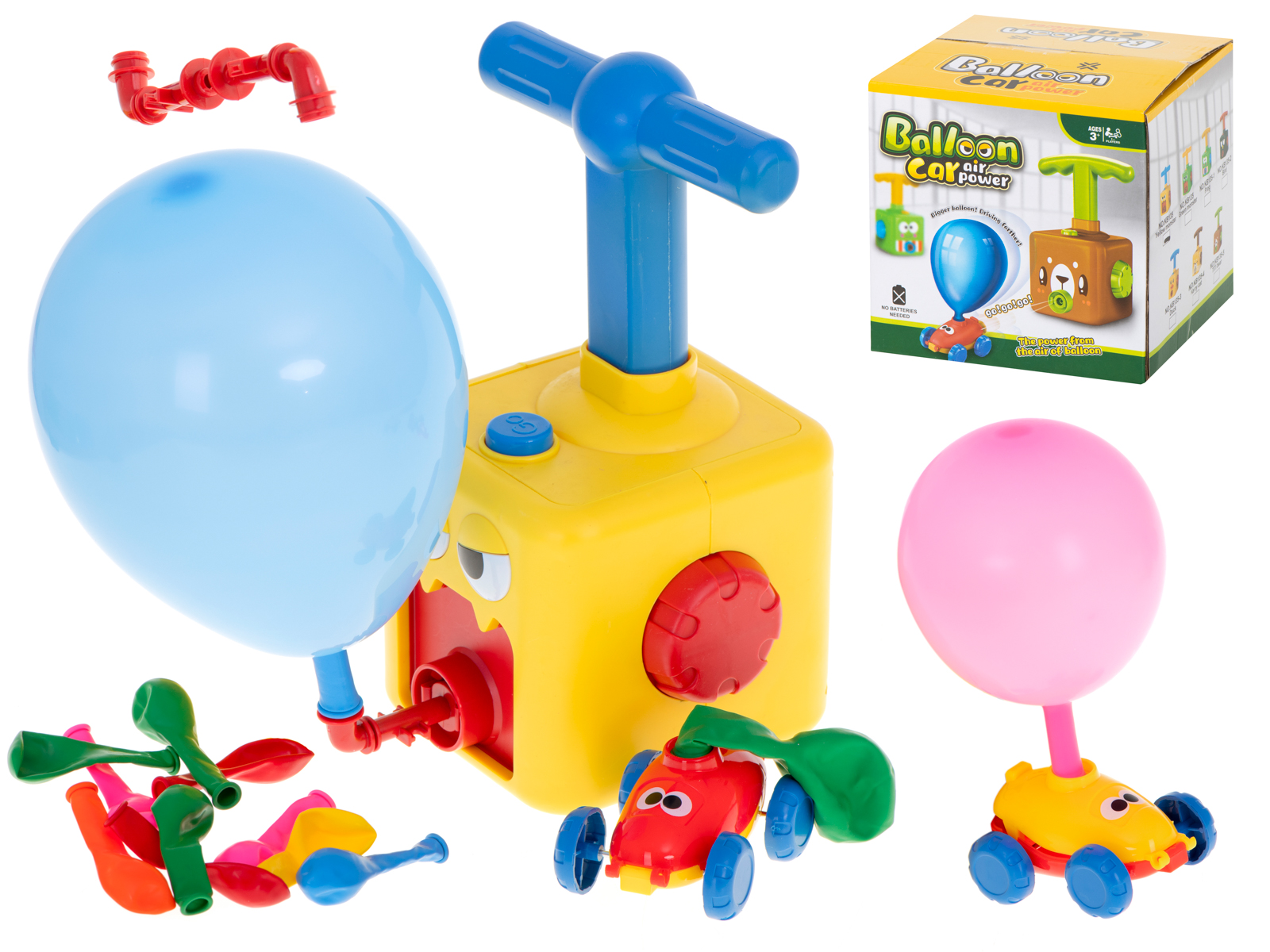 Aerodynamické auto monster balón launcher