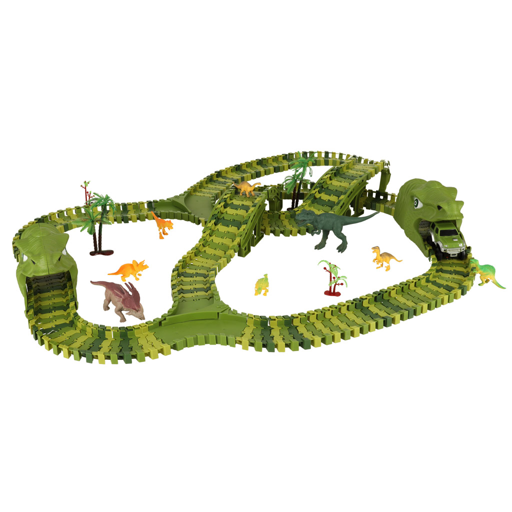Autodráha dinosaury autá 240 prvkov