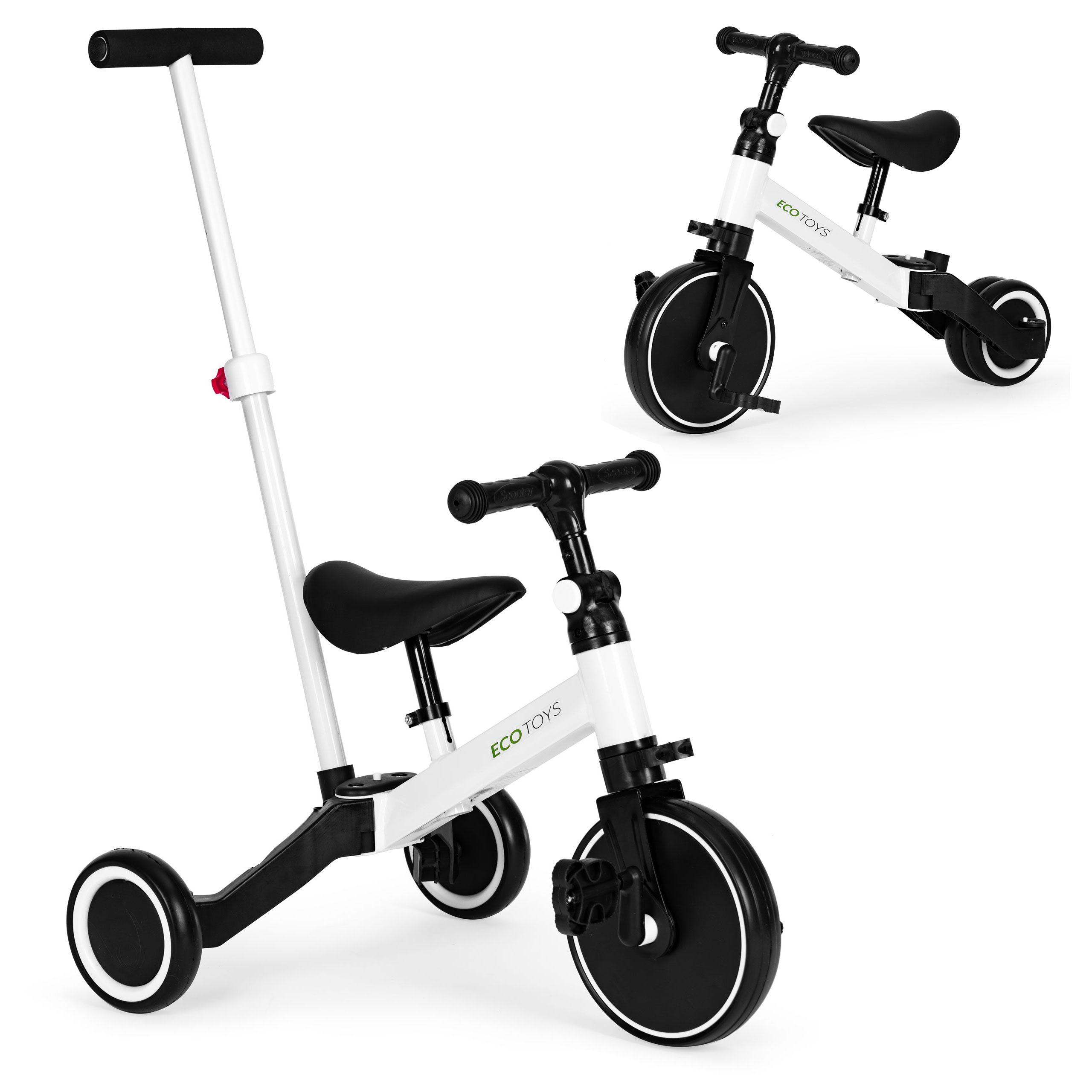 Trojkolka 2v1 s rukoväťou na vedenie ECOTOYS