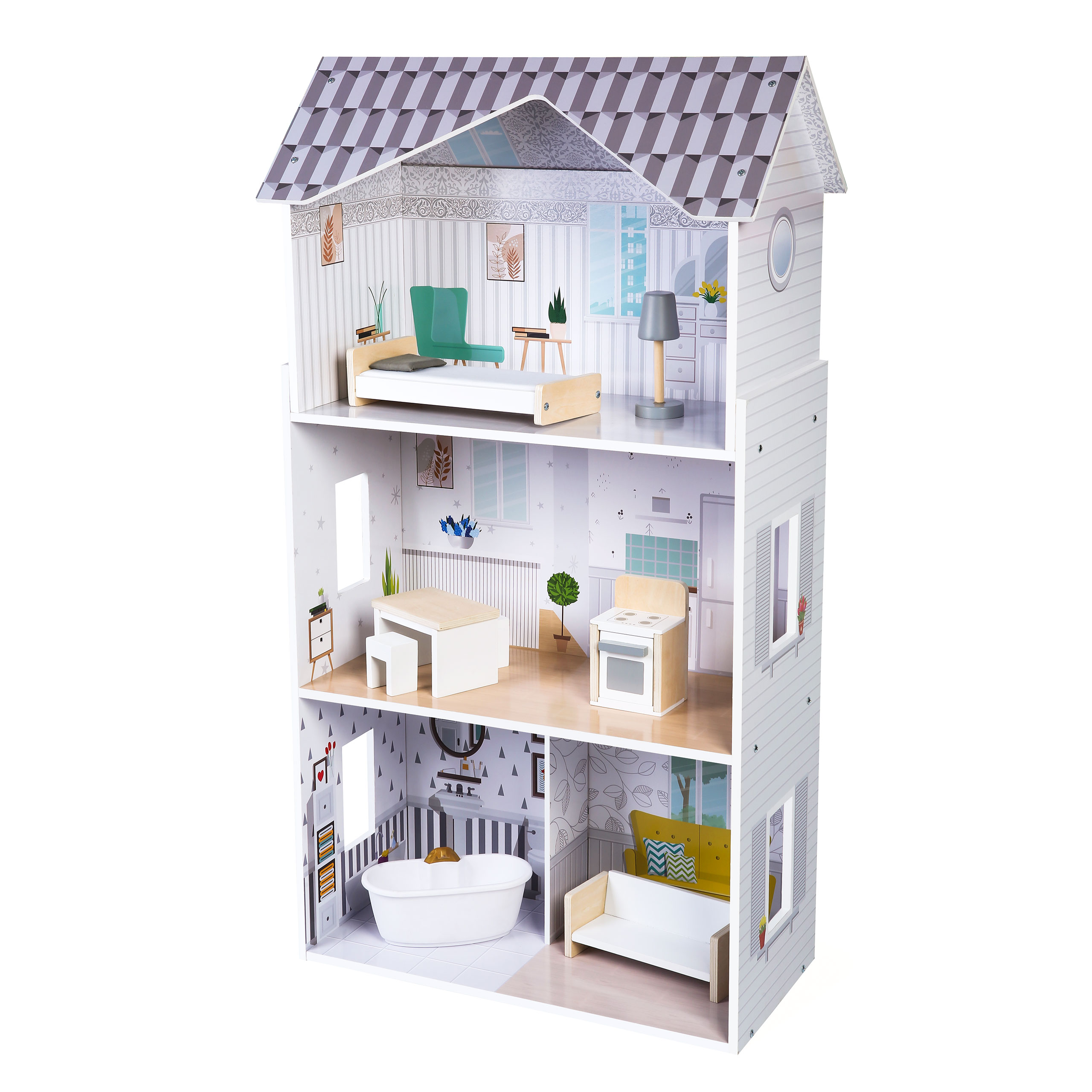 Domček pre bábiky s nábytkom Grace residence ECOTOYS
