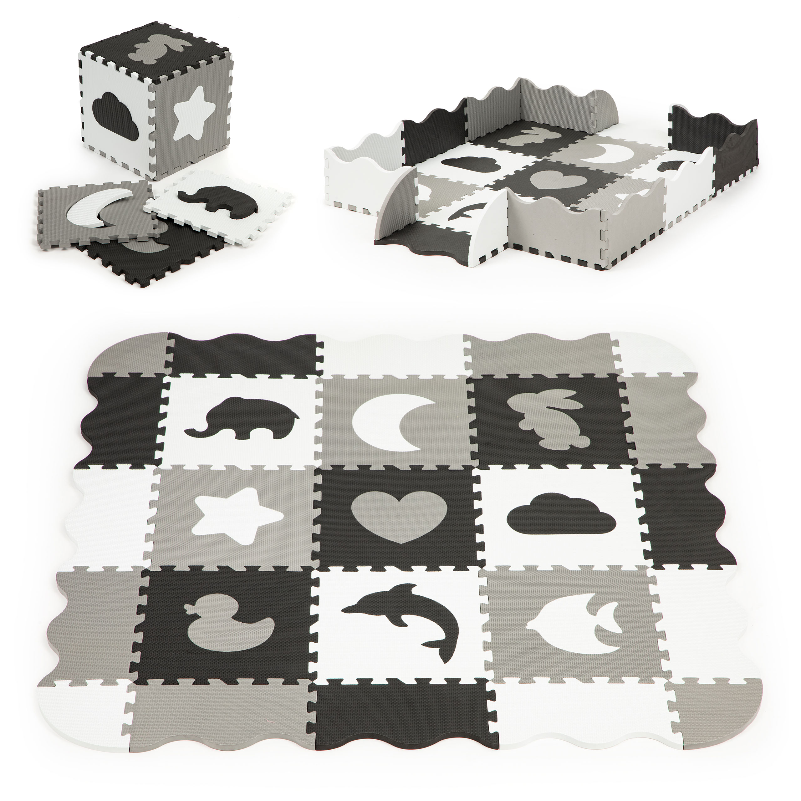 Penová podložka/puzzle suchý bazén 25el ECOTOYS