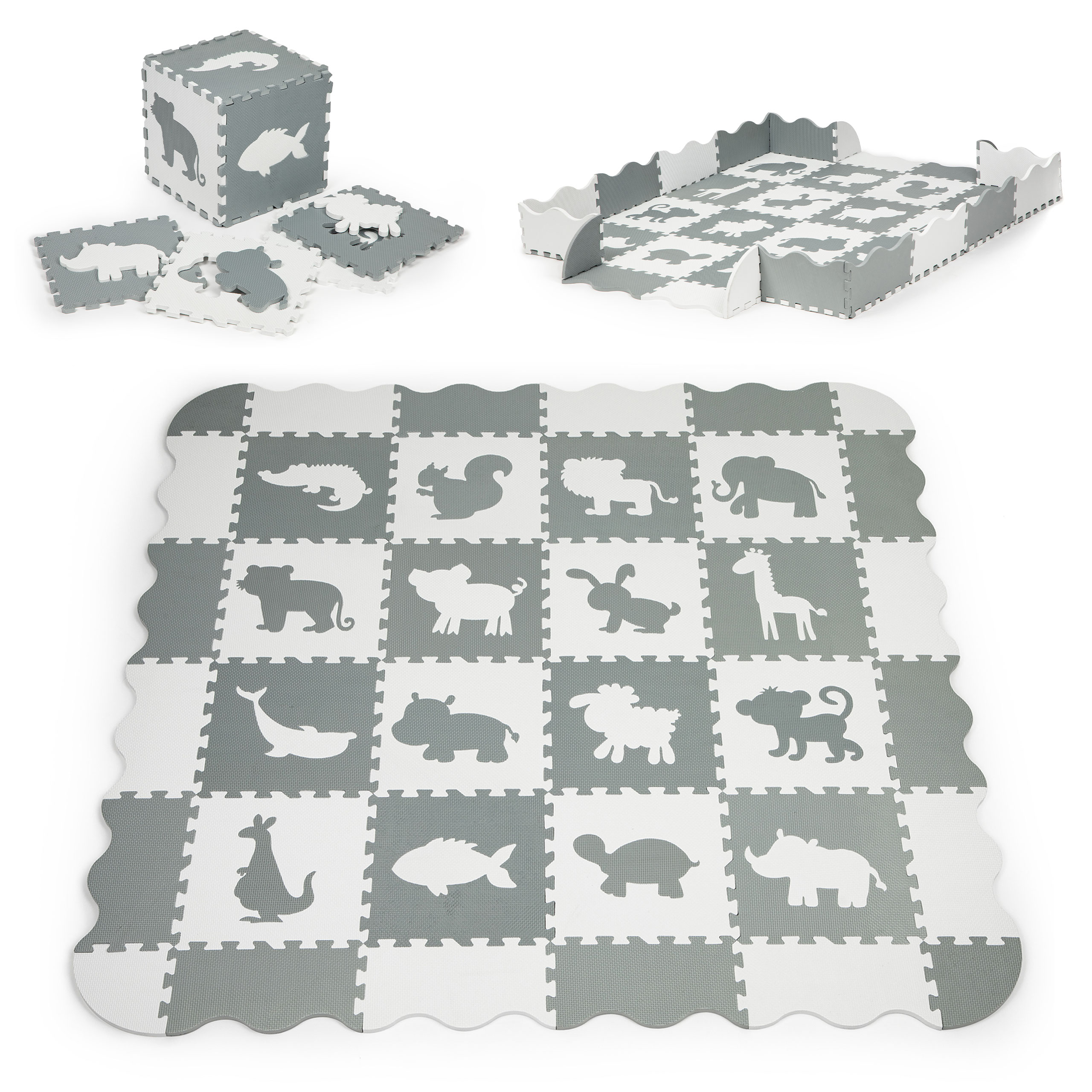 Penová podložka/puzzle suchý bazén 36 kusov ECOTOYS