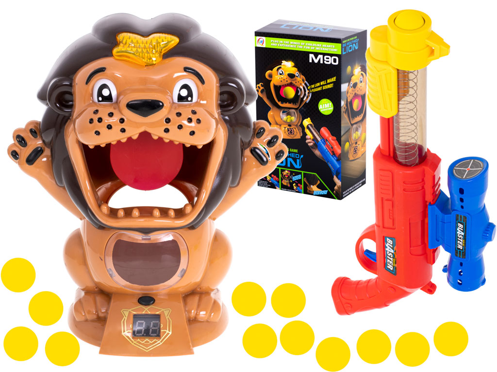 Streľba z peletovej pištole Lion