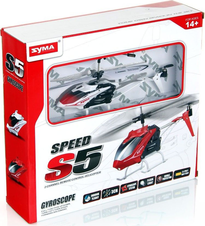SYMA S5 RC vrtuľník 3CH biely