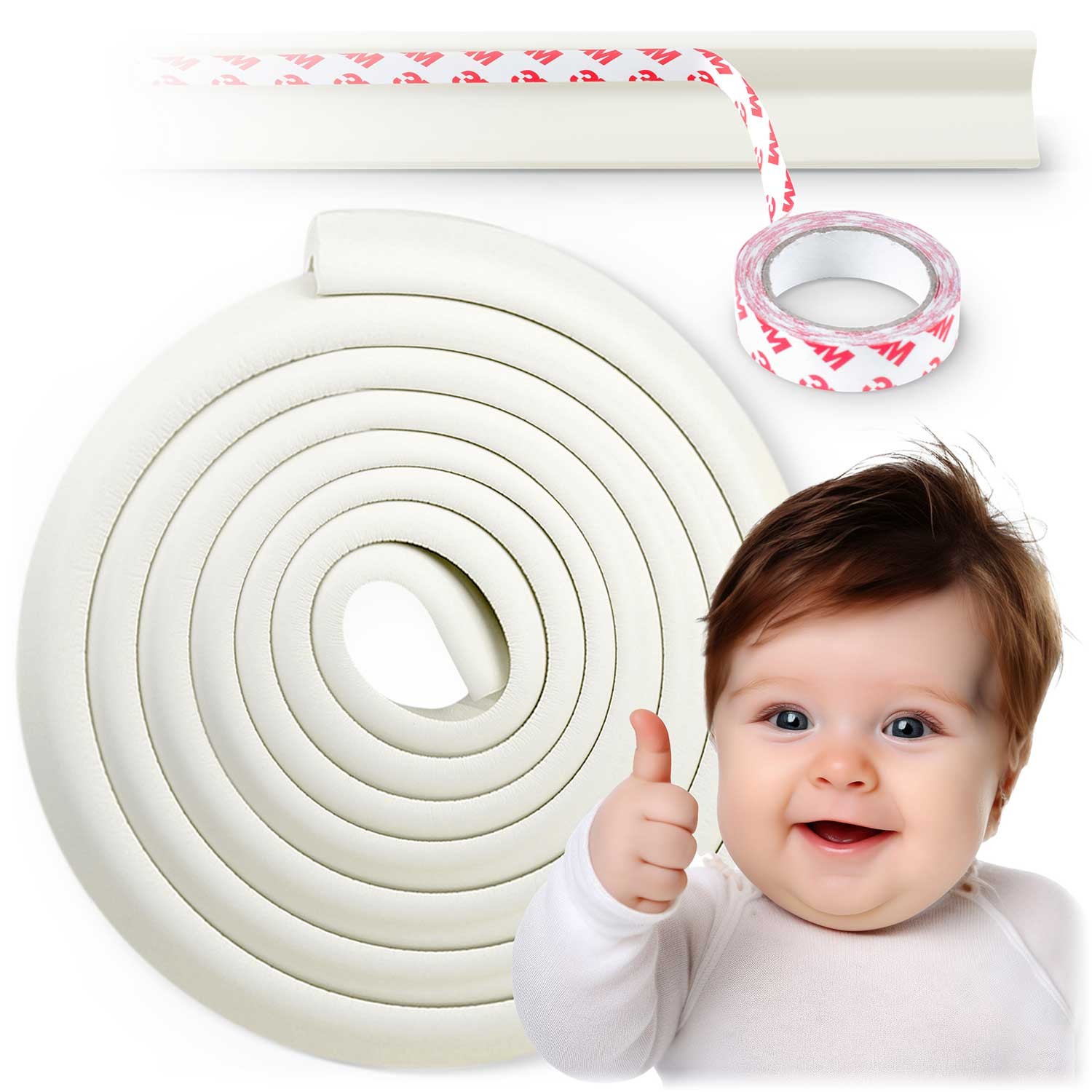 Ricokids bezpečnostná penová páska 798710 biela 6 m