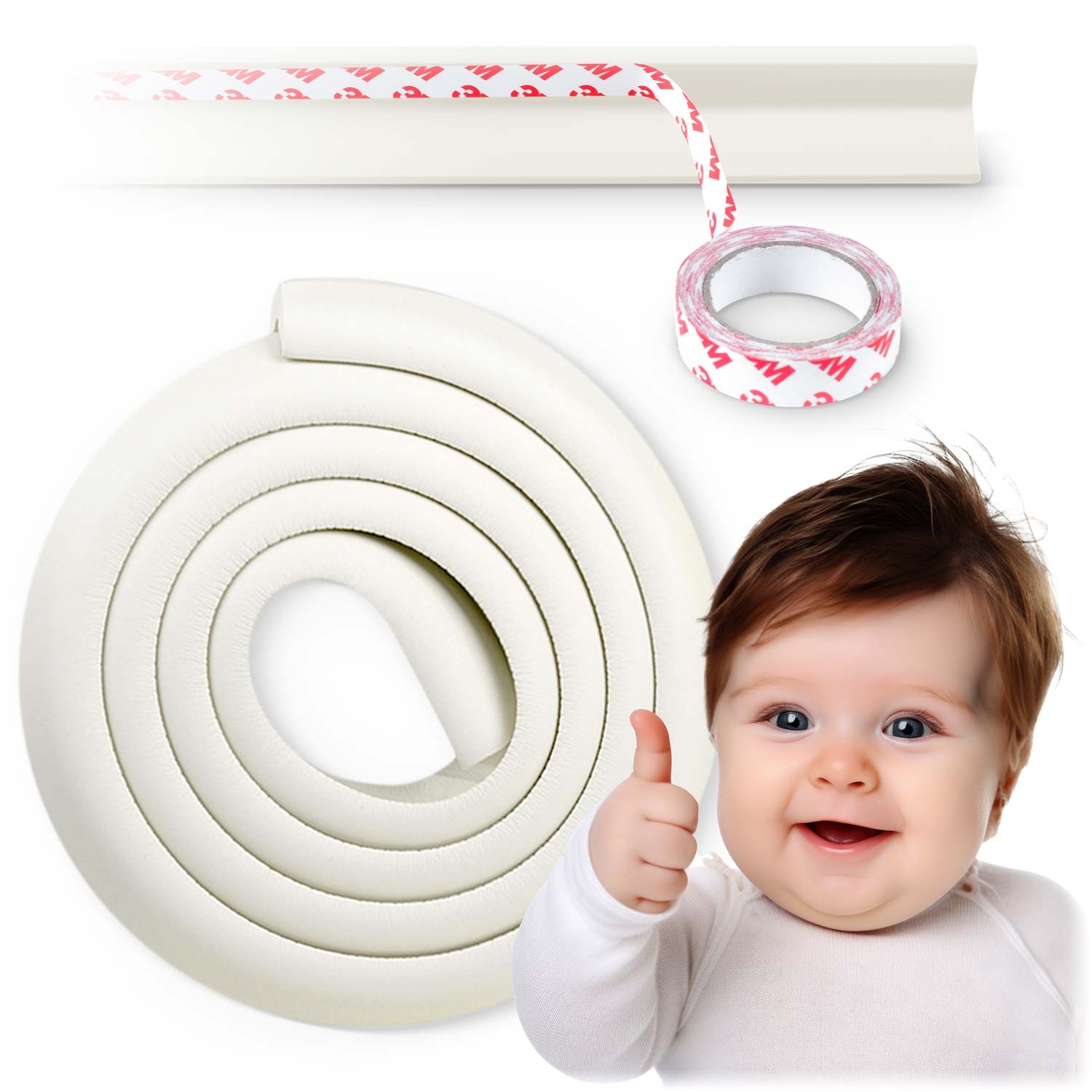 Ricokids bezpečnostná penová páska 798700 biela 2 m