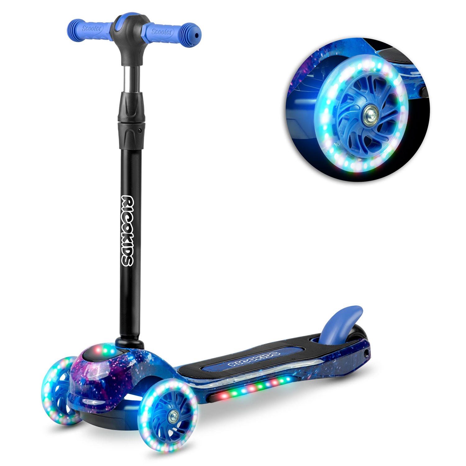 Kolobežka Ricokids Piko - čierno-modrá