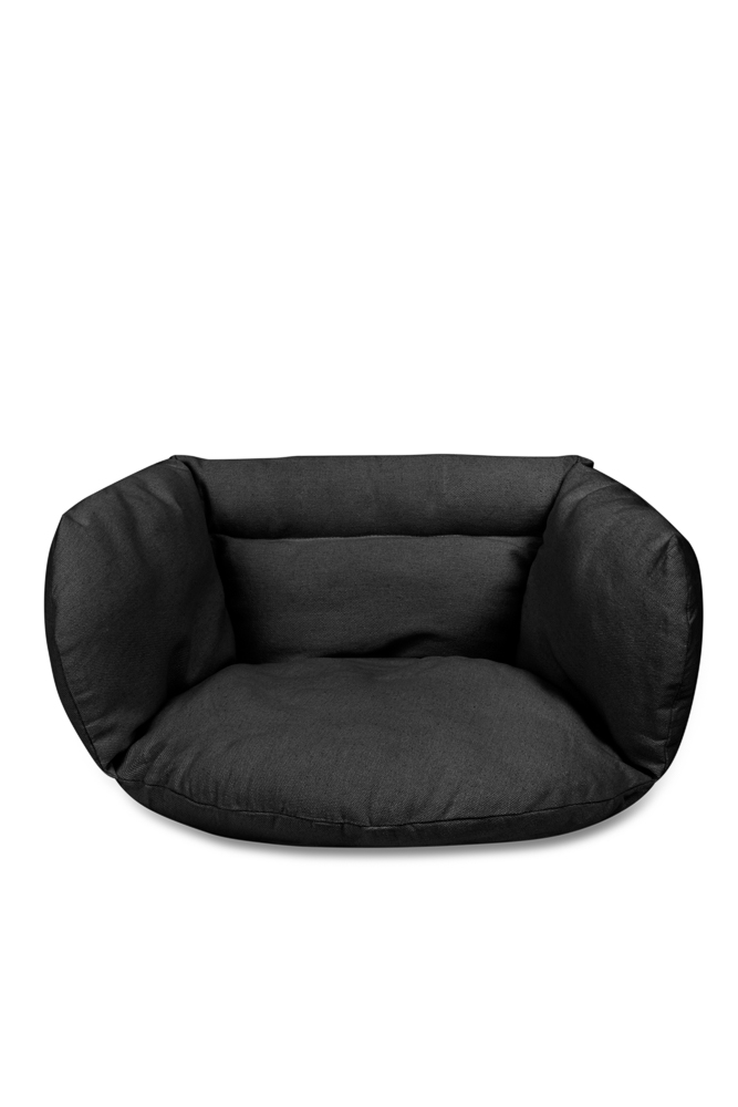 Vankúš pre závesné hojdacie kreslo čierny 56x63x36