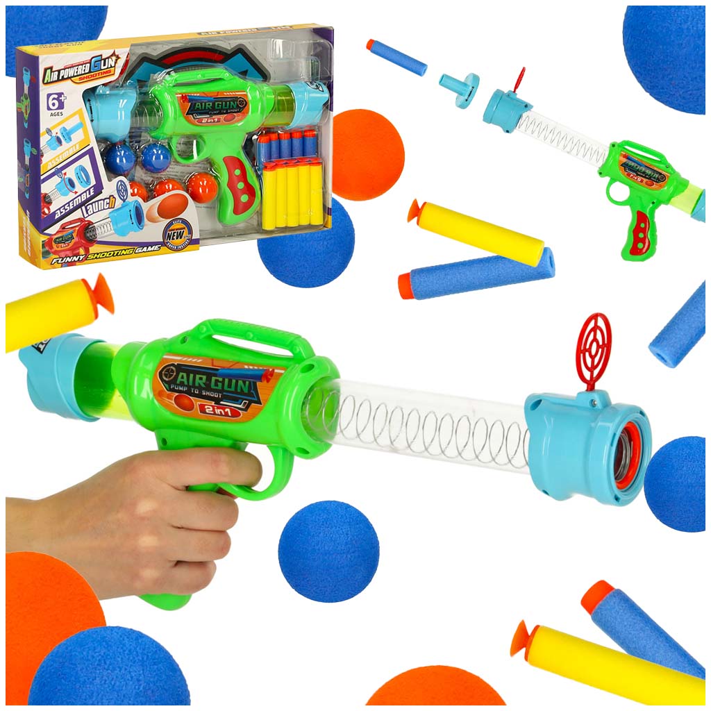 Pištoľ na náboje Nerf 2v1