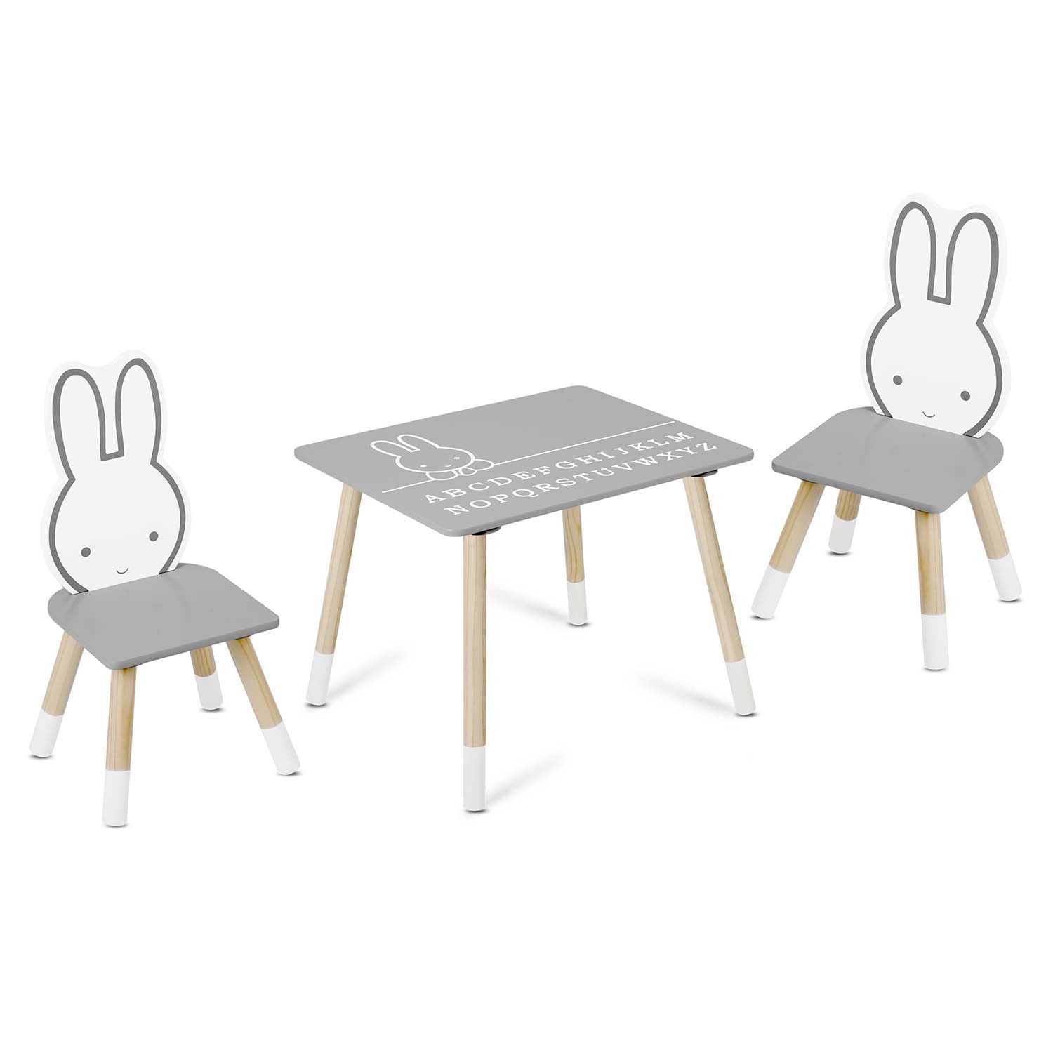Detský stolík s dvoma stoličkami Ricokids RC-847 Bunny