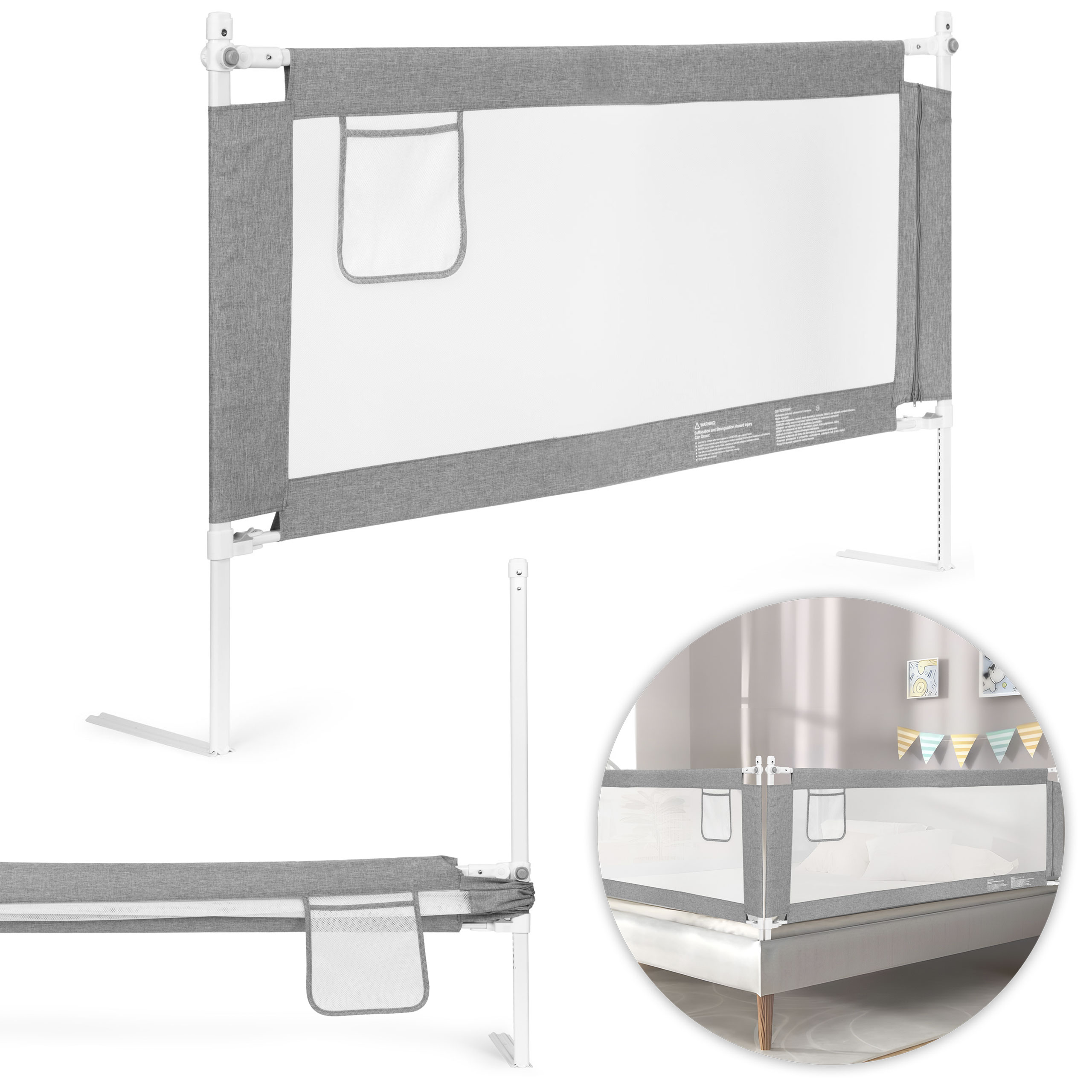 Bezpečnostná zábrana na posteľ 150 cm detská zábrana ECOTOYS
