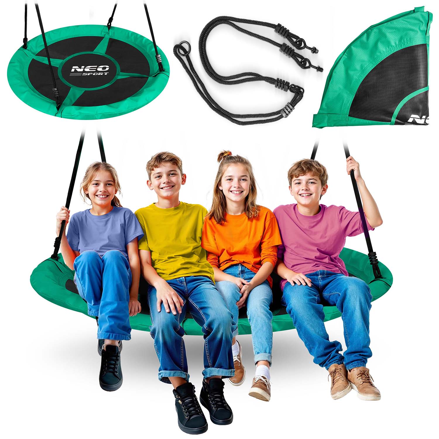 Neo-Sport Swingo 120 cm hojdačka bocianie hniezdo