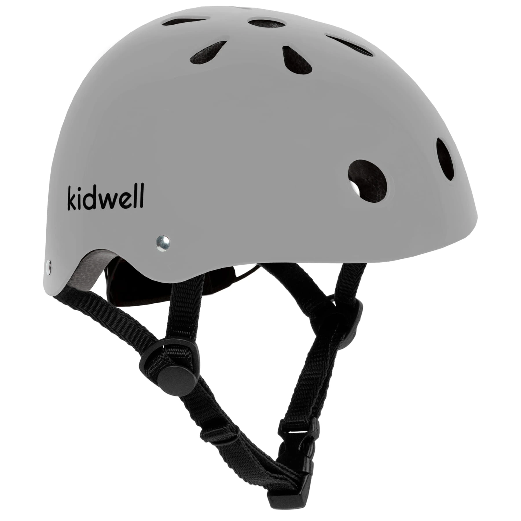 Kidwell ORIX II detská prilba M 52-56 cm sivá – ochranná, bicykel/kolobežka/korčule EN1078