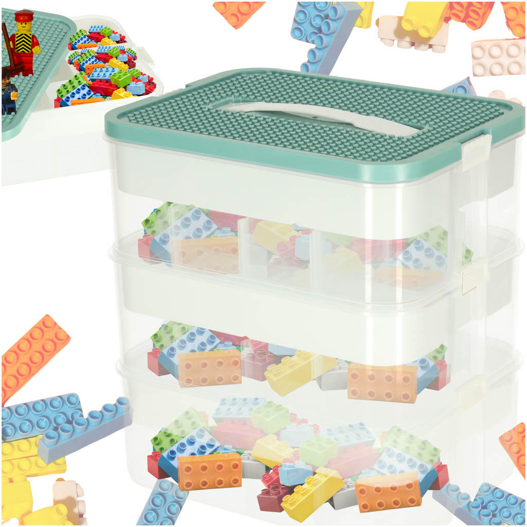 Organizér box na hračky box na hračky s vekom priehradky 3 vrstvy