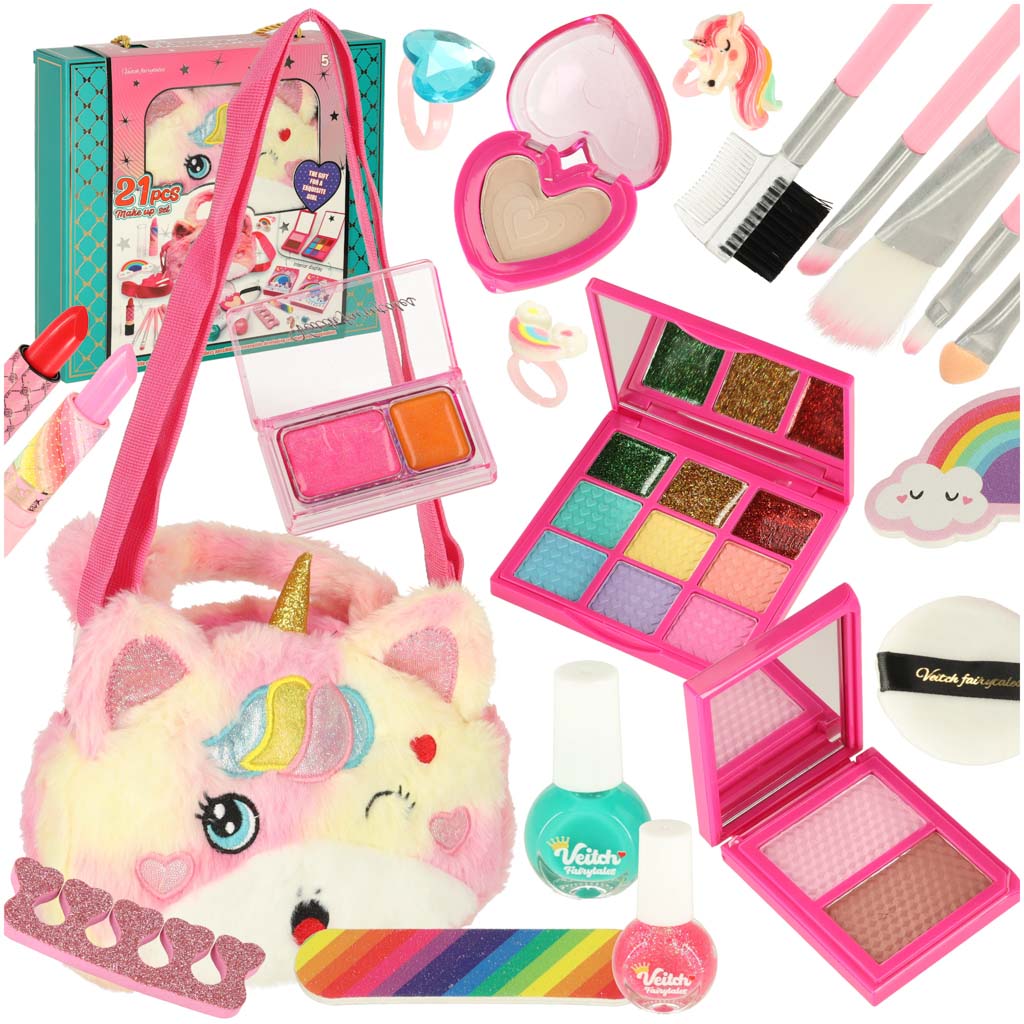 Make-up kozmetika laky na make-up kabelka sada 21 položiek