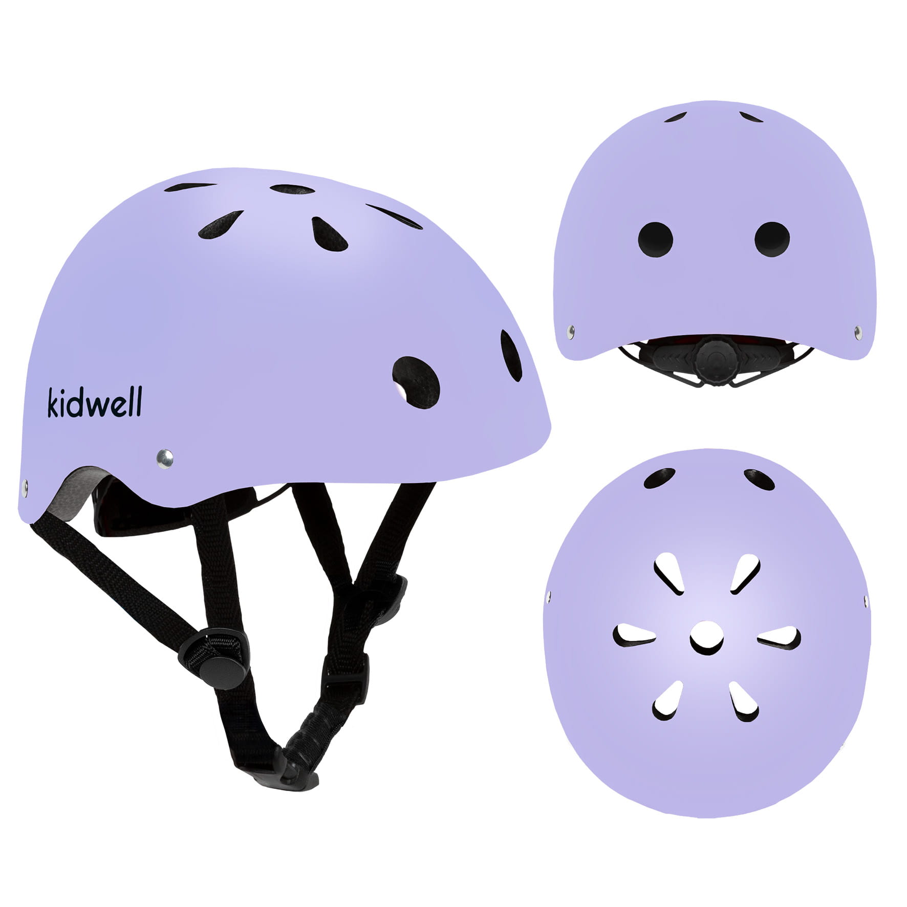 Detská ochranná prilba Kidwell ORIX II M 52-56 cm fialová - bicykel, korčule, kolobežka CE