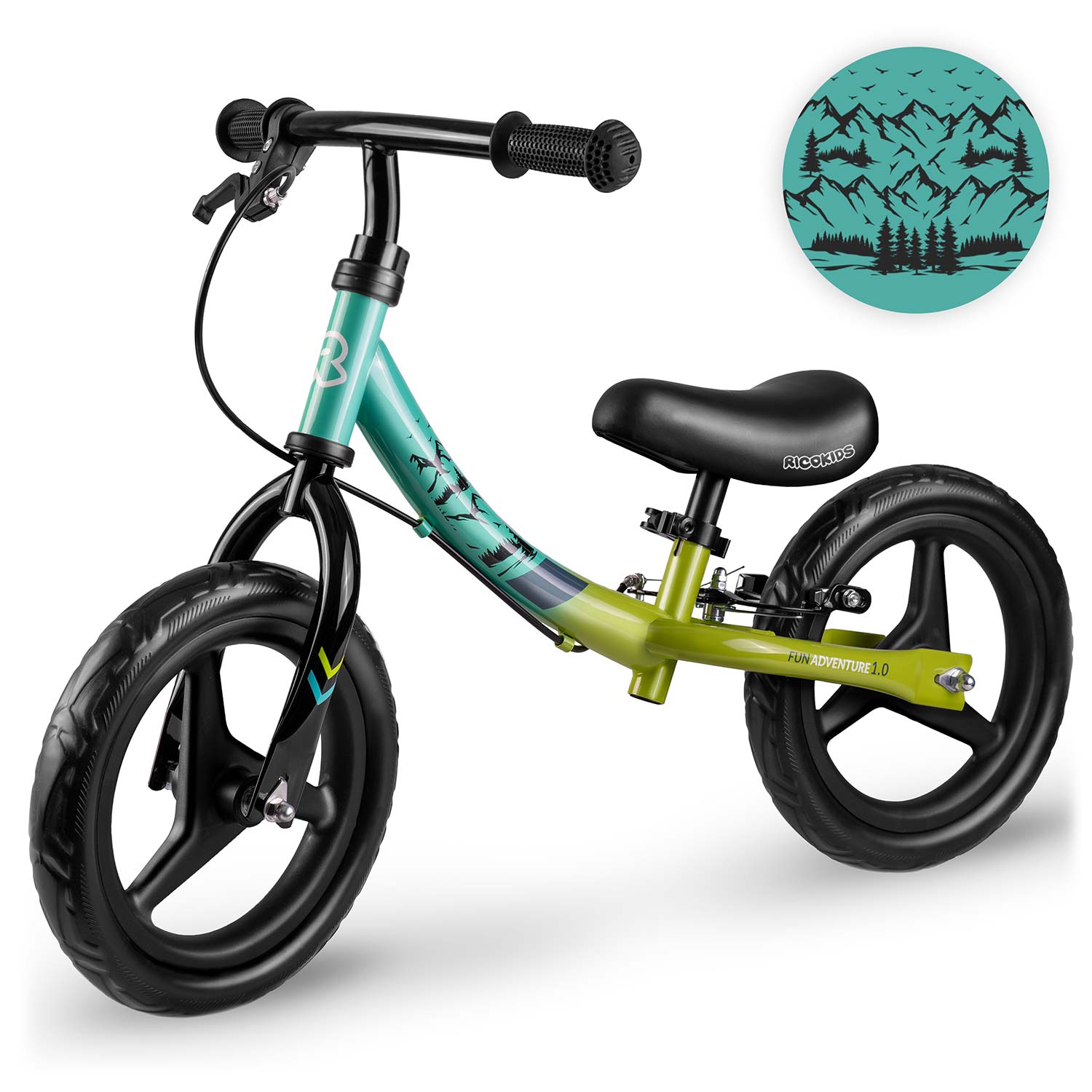 Detský bežecký bicykel Ricokids Fun Adventure