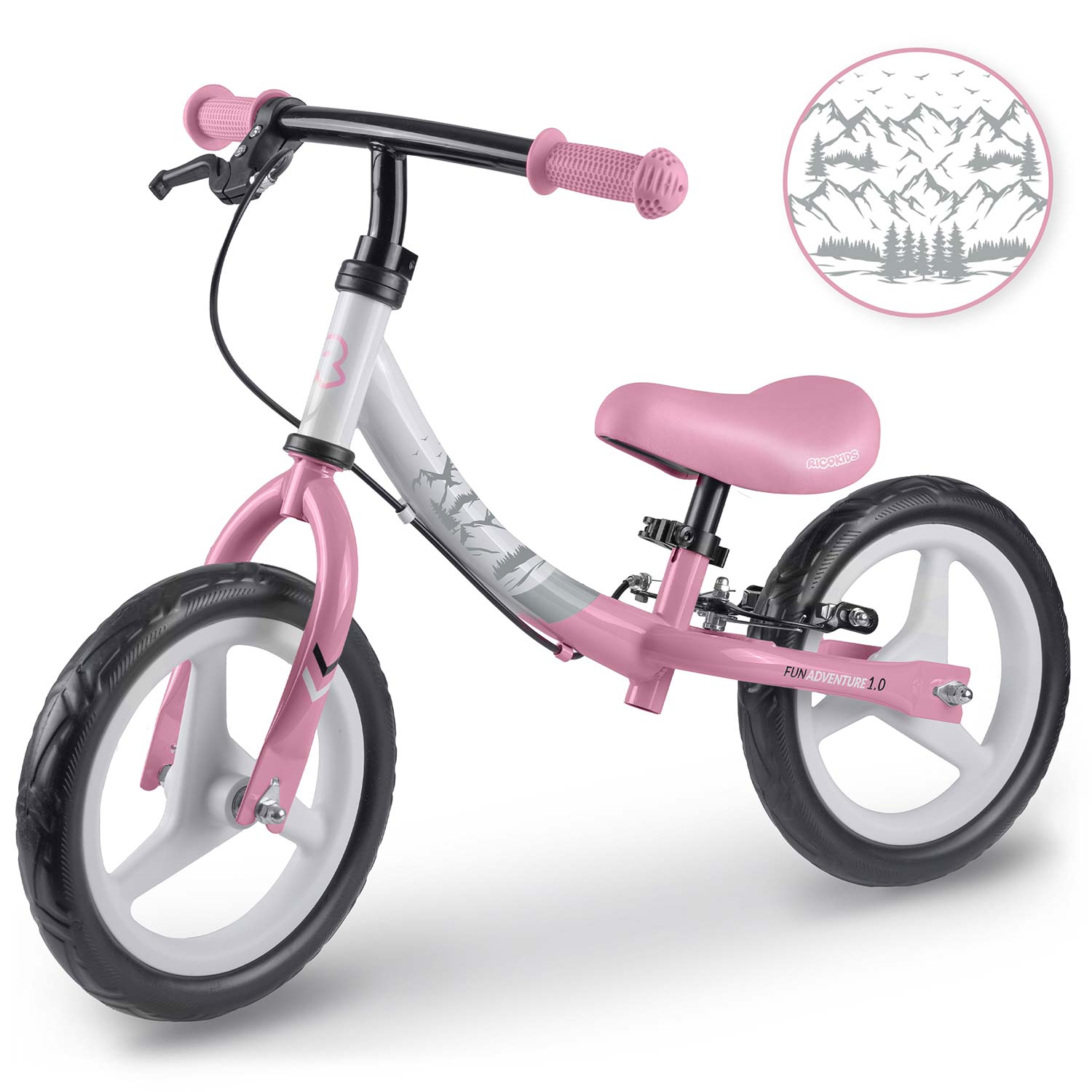 Detský bežecký bicykel Ricokids Fun Adventure