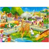 CASTORLAND Puzzle 60el. Návšteva zoo - zvieratá zo safari v zoo 5+