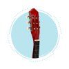 Detská klasická drevená gitara ECOTOYS, 6 strún