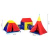 Detský stan set 5v1 IPLAY – domček, tipi, iglu a tunely