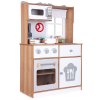 Drevená kuchynka ECOTOYS s 16 dielmi a zvukom