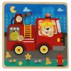 Puzzle drewniane sorter ukladanka straz pozarna 156657