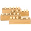 Drevené valcové závažia montessori sorter