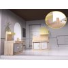 Domek dla lalek MDF z akcesoriami 70cm LED szary 88234(1)