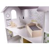 Domek dla lalek MDF z akcesoriami 70cm LED szary 88240(1)