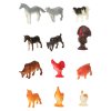 Figurki zwierzeta morskie dzikie zagrodowe dinozaury zestaw mix 48sztuk 144021