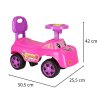 Jezdzik pchacz samochodzik usmiechniety z klaksonem rozowy 142880