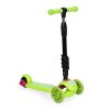 LED 3-kolesová balančná kolobežka 3v1 svietiace kolieska - zelená ECOTOYS
