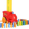 Pociag Lokomotywa Kolejka Ukladajaca Domino Zabawka na Prezent dla Dzieci 175002