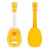 Ukulele gitara pre deti, štyri oranžové struny